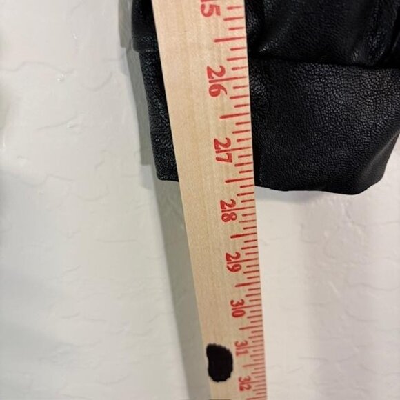 Commando Faux Leather Jogger Pants Womens XS Black Pull On Elastic Waist Pockets - Picture 8 of 8